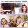 SUNMAY Mini Cordless Flat Iron, 3/10'' Small Cordless Hair Straightener for Short Hair, Portable Pencil Flat Iron